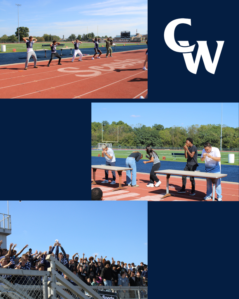 kids at outdoor pep rally