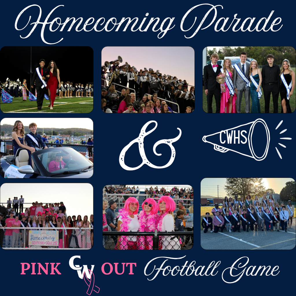✨ Still reminiscing about one of the most spirited nights of the year… 🎉 💙 CW spirit was on full display at the Homecoming Parade & pink out game! 💕🏈 🤍 From the creative floats repping 30+ amazing clubs featuring our homecoming representatives, to the sea of pink that was our stadium, we won't forget this memorable night!🌟💗 #WeAreWeiser #HomecomingParade #PinkOut
