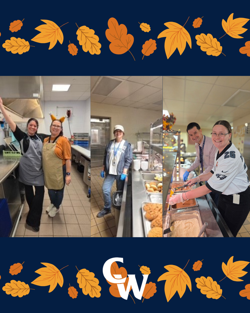 staff serving holiday lunch