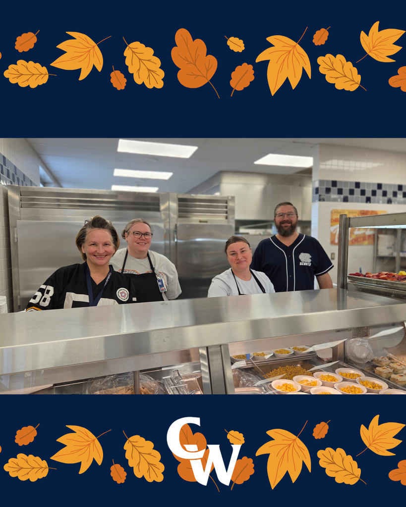 staff serving holiday lunch