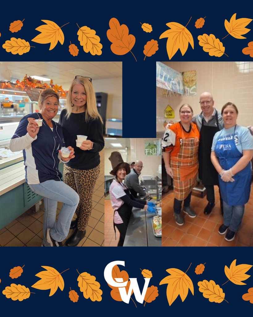 staff serving holiday lunch
