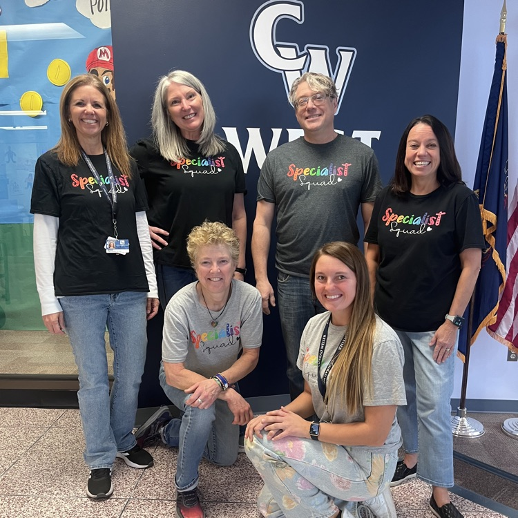 teachers in matching shirts