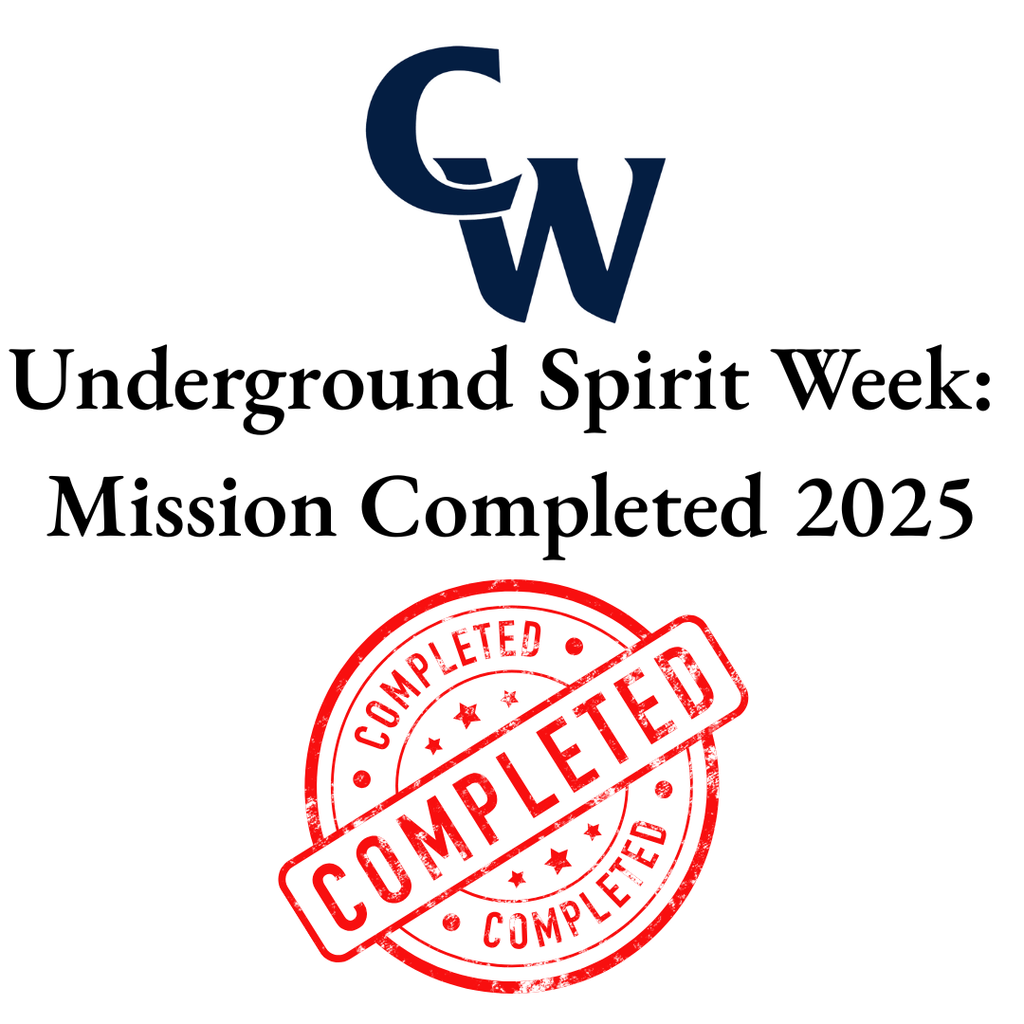 White background with completed "stamp" in red