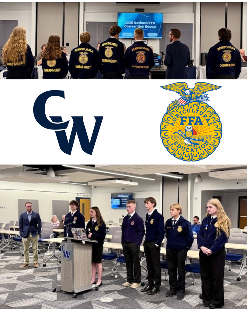 CWFFA students presenting at school board meeting