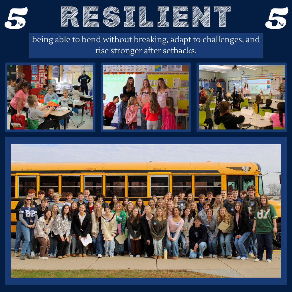 students presentting Ready 5 at elemtnary schools