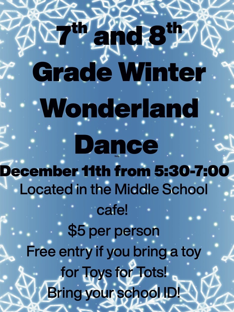 blue posted with snowflakes explaining a winter dance