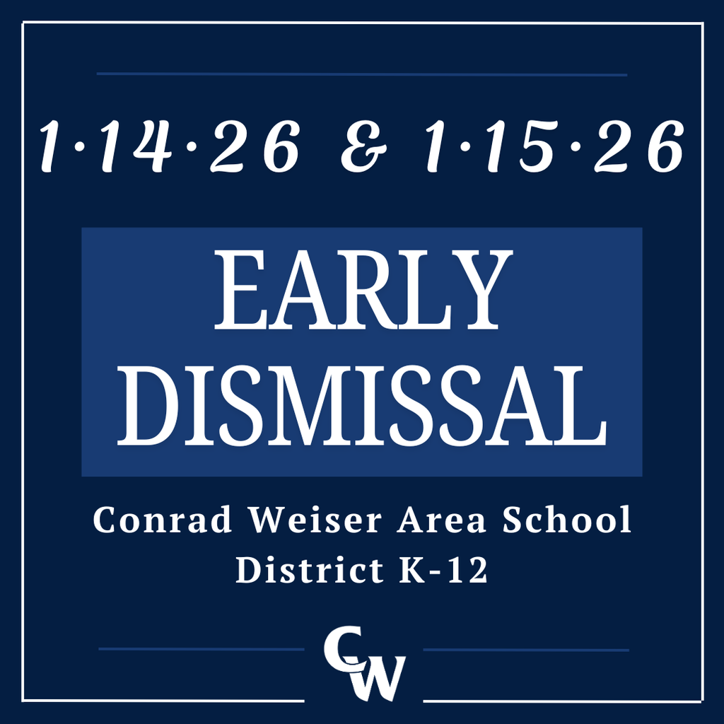 blue background, white lettering