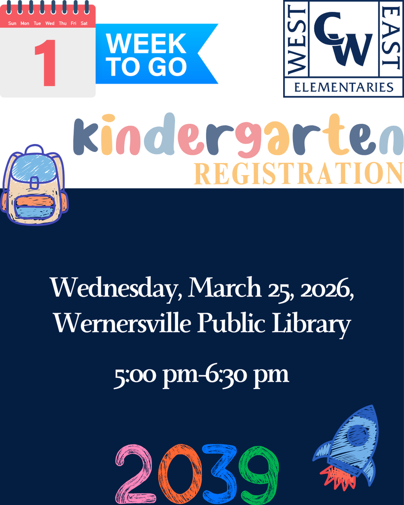 one week reminder for K registration