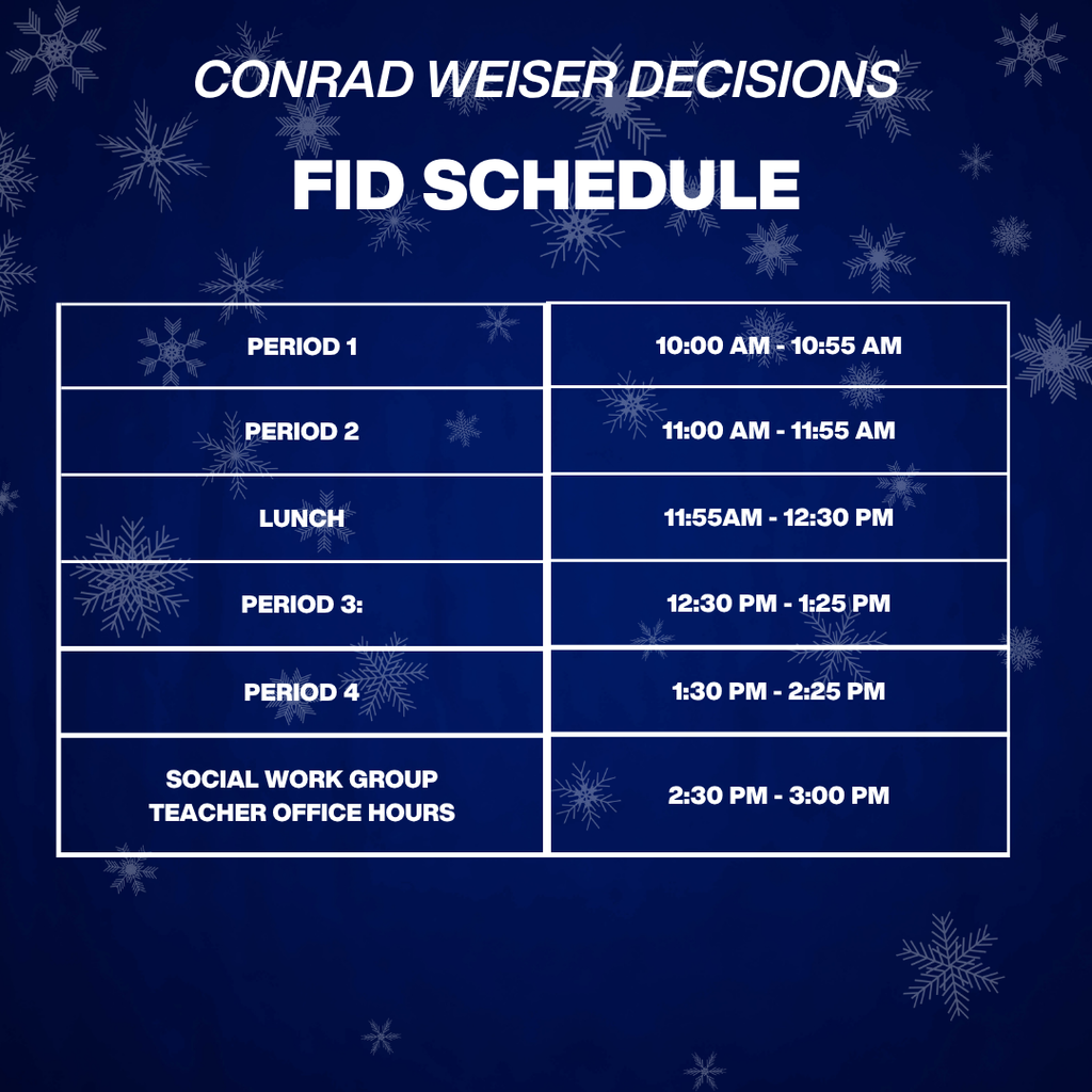FID Schedule