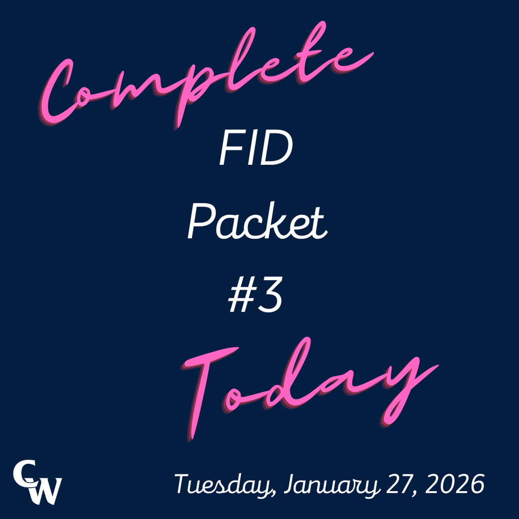 Complete FID Packet #3 Today