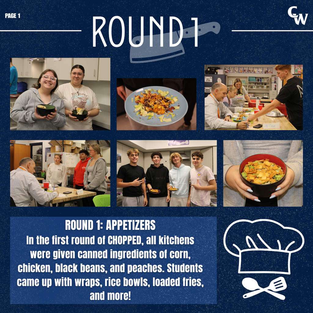 pictures of kids cooking in a chopped competition