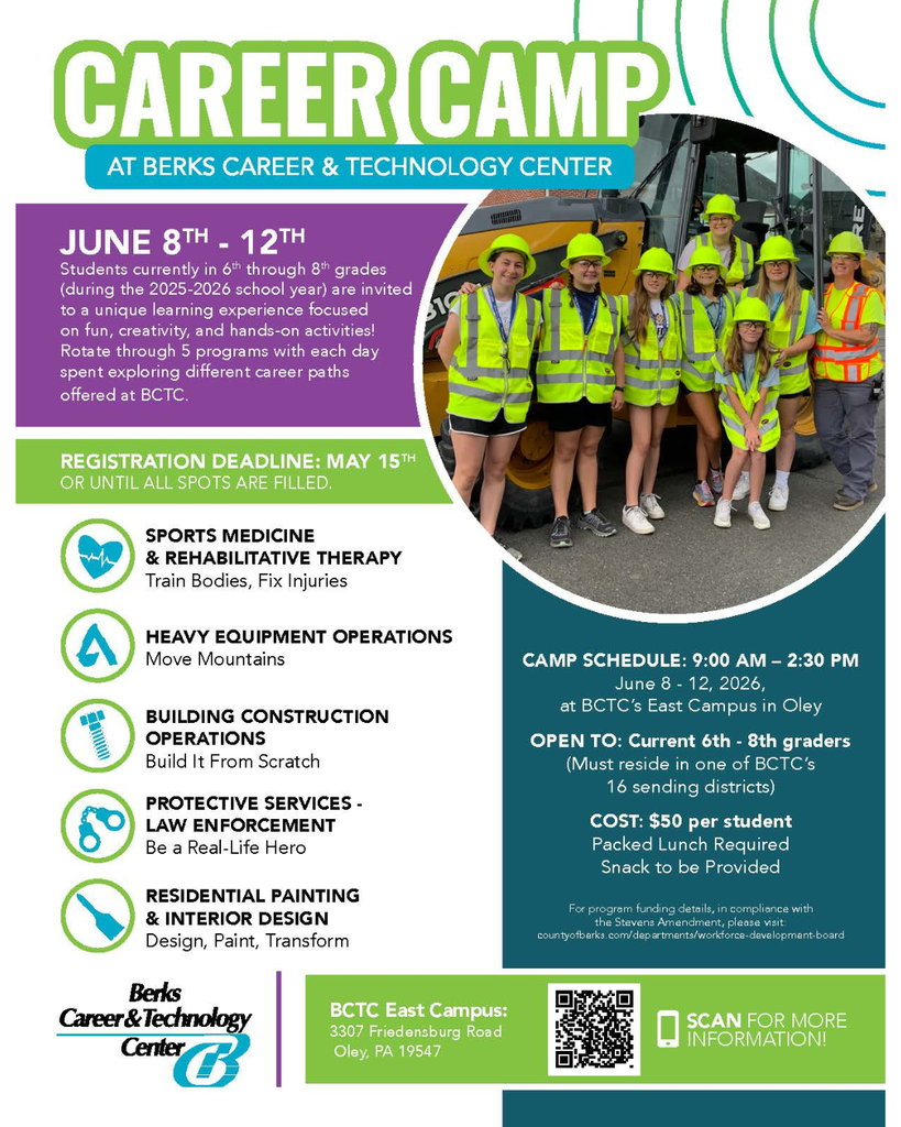 BCTC Career camp; sign up here https://www.berkscareer.com/o/bctc/page/career-camp