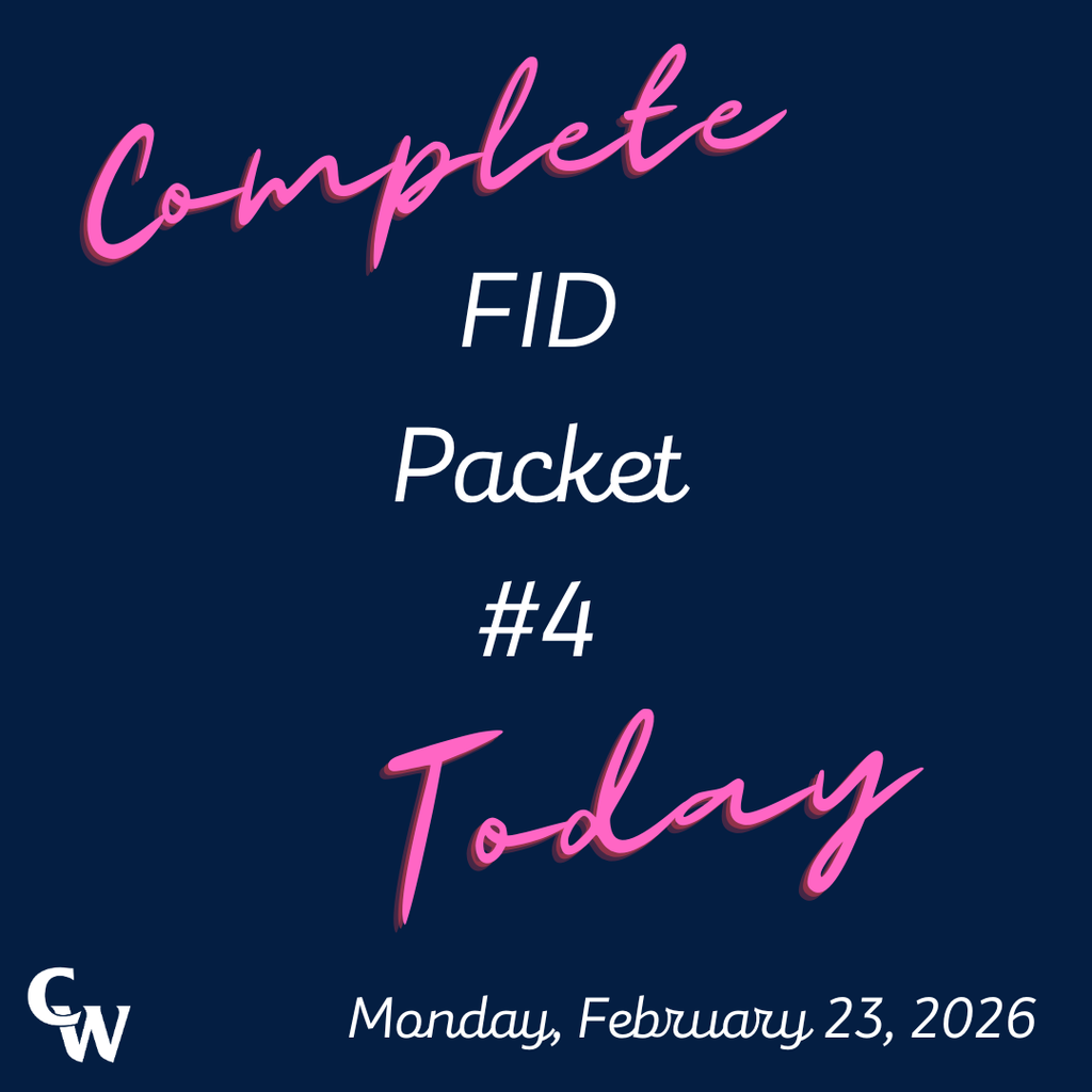 Complete FID Packet #4 Today