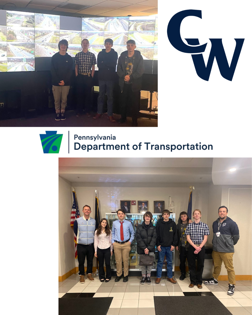 students on field trip/competition to PennDot HQ