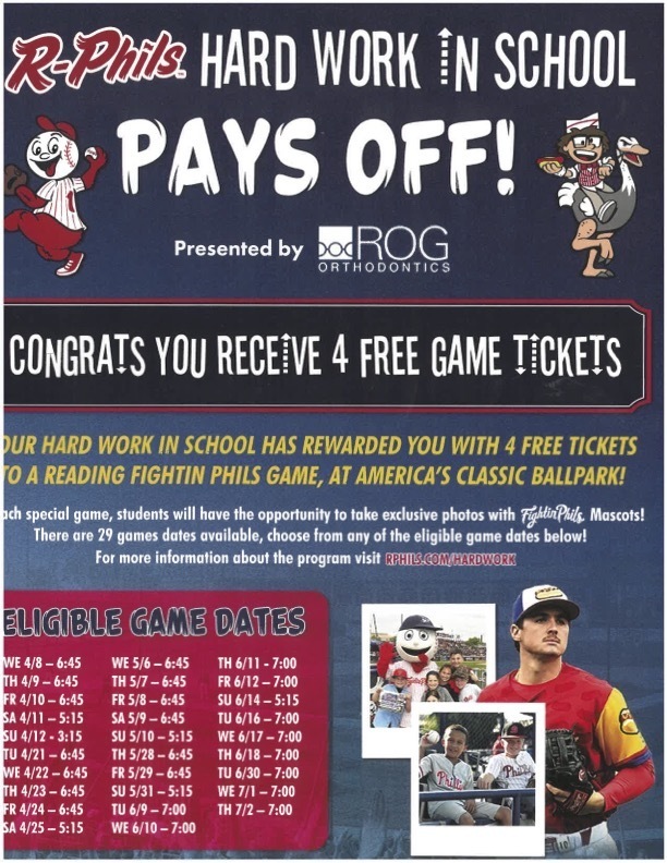 Baseball ticket poster from the R-Phils