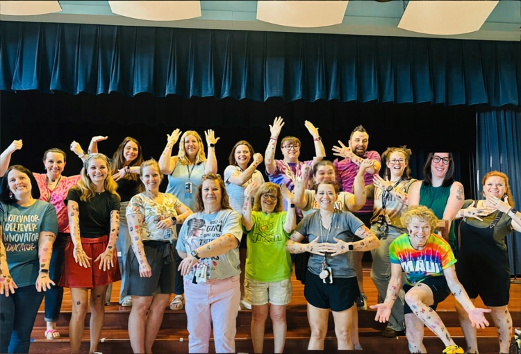17 teachers with tattoos for fundraiser with PTO
