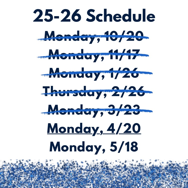 blue and white day schedule 