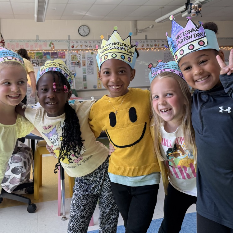 Maybe we could do something like  Mrs. Robies Class ❤️’s Kindergarten! Happy National Kindergarten Day! 🐛📚☀️