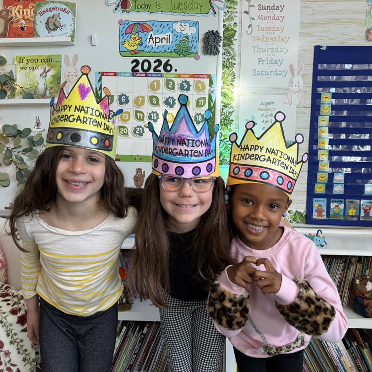 Maybe we could do something like  Mrs. Robies Class ❤️’s Kindergarten! Happy National Kindergarten Day! 🐛📚☀️