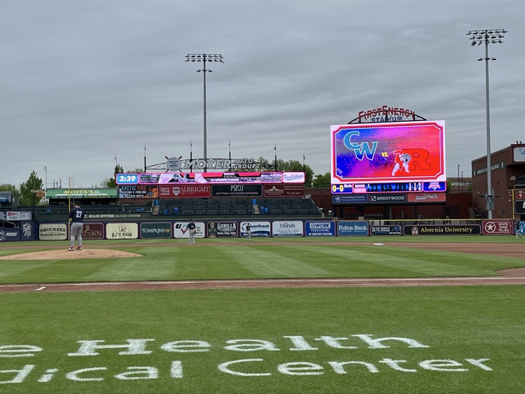 the baseball field at First Energy Stadium