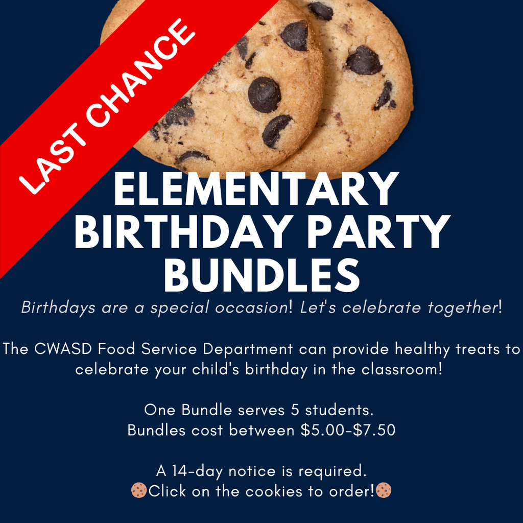 navy background, two chocolate chip cookies