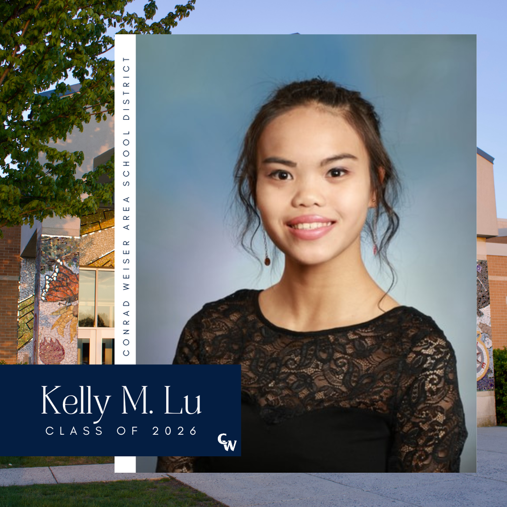 senior photo with decorative frame