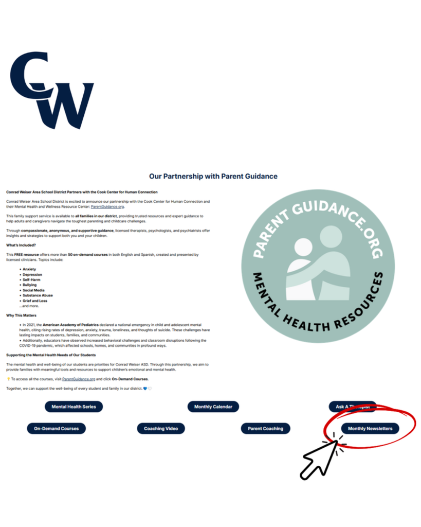 website help to find monthy PG newsletters