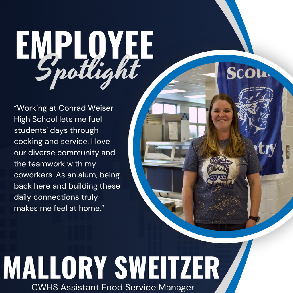 employee spotlight; employee photo, quote, name and position