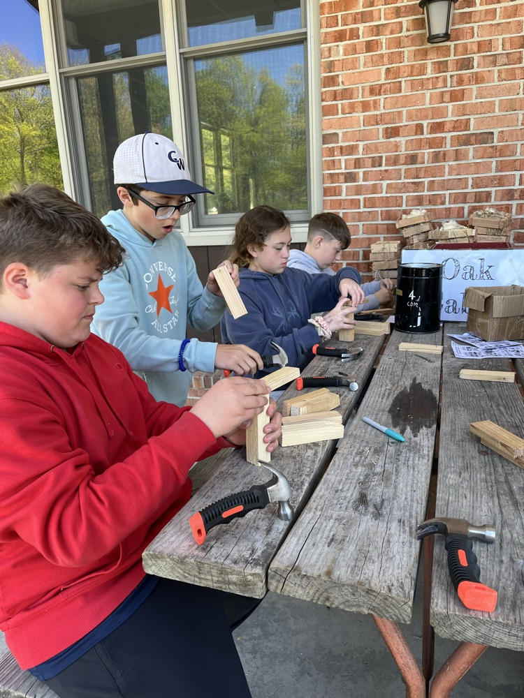 students using tools