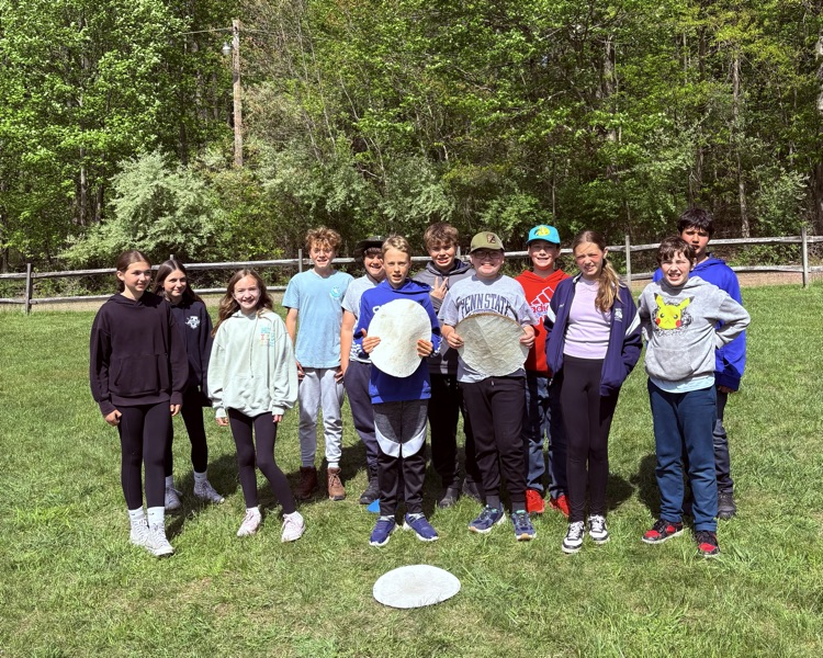 students at a team building activity