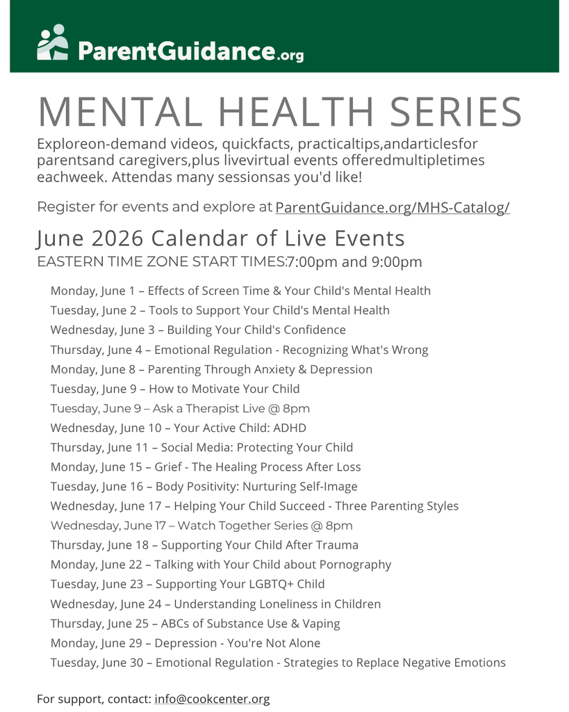 June MH series calendar