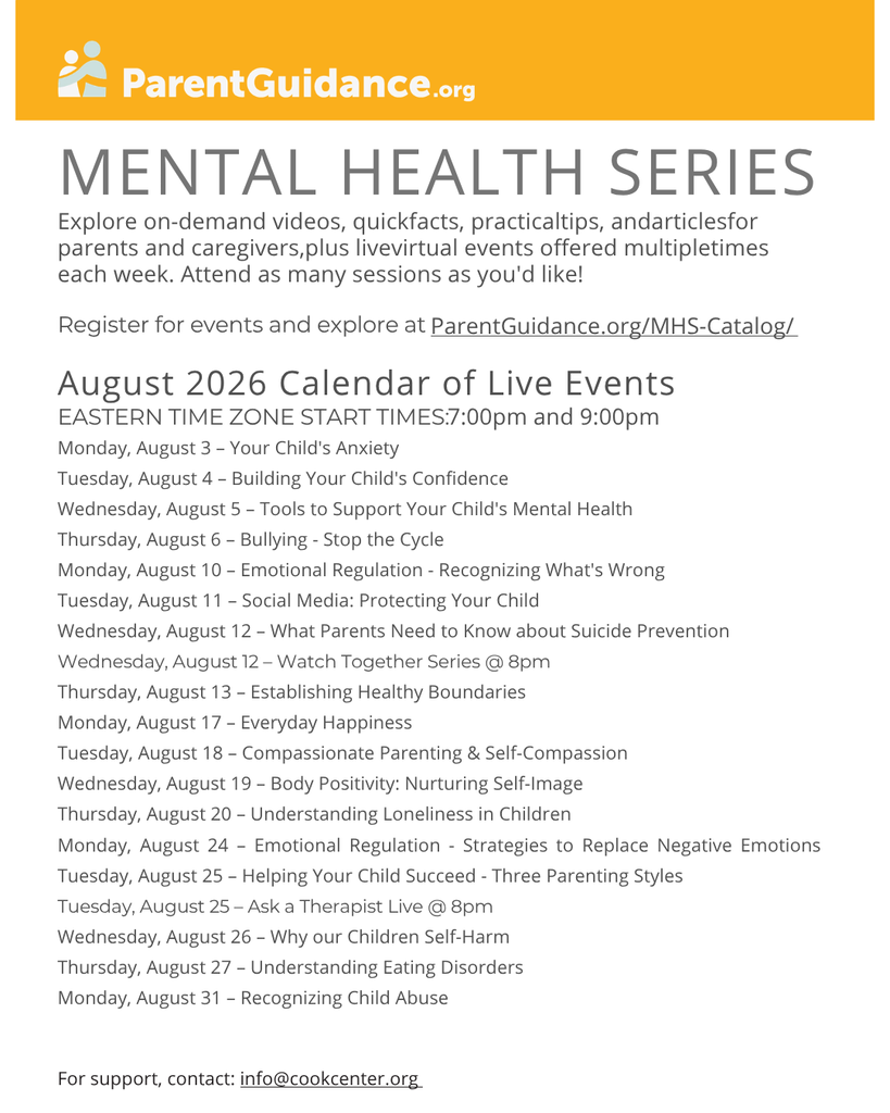 august MH calendar