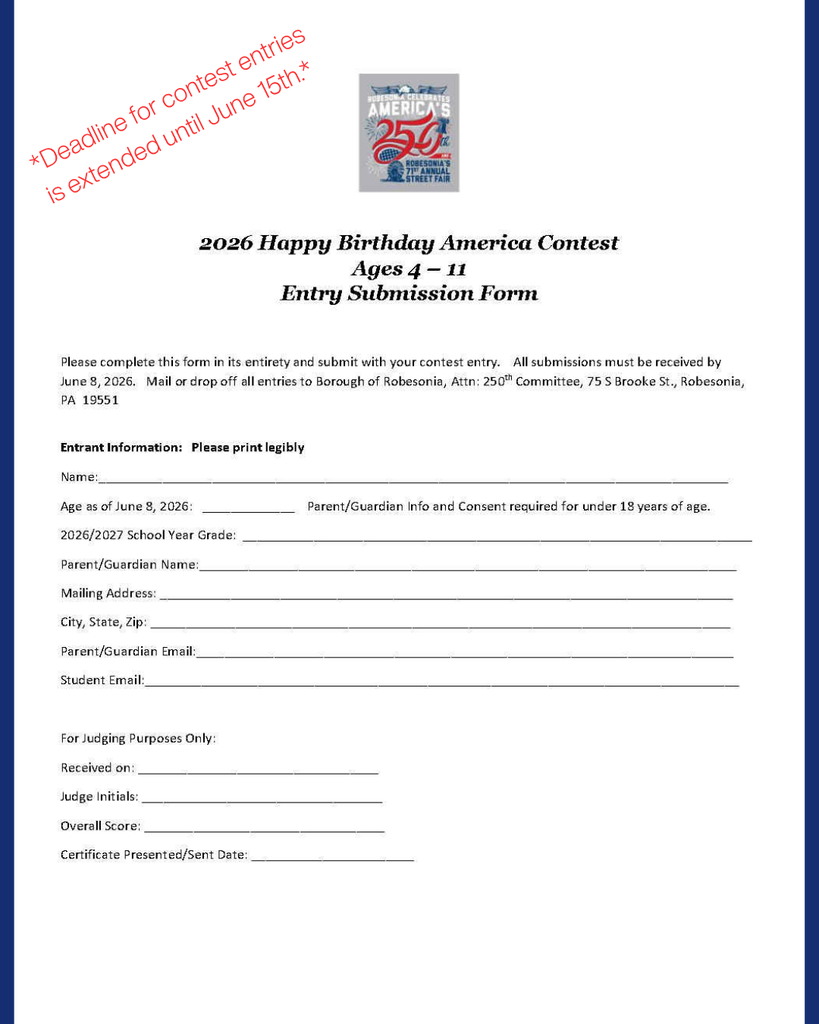 contest submission form