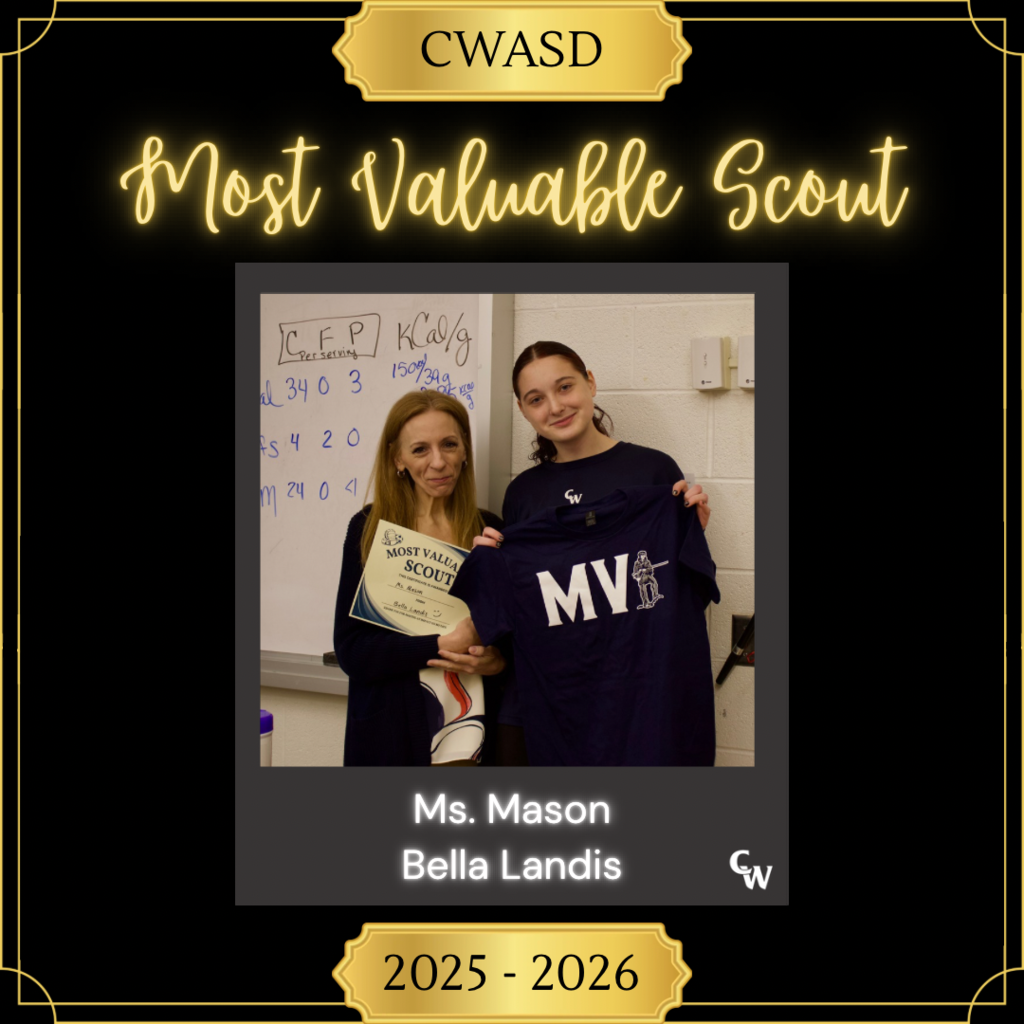 most valuable scout; teacher and student photo