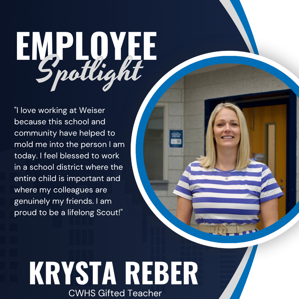 employee spotlight; photo of employee, quote, name of employee and position