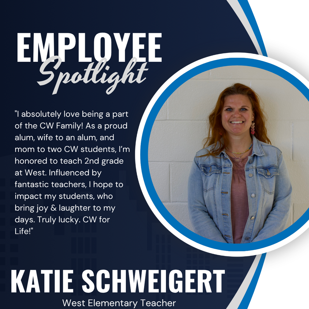 employee spotlight; photo of employee, quote, name of employee and position