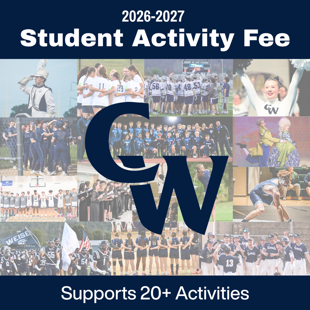 student activity fee information; photos of student atheltes. and band, singers, etc. 