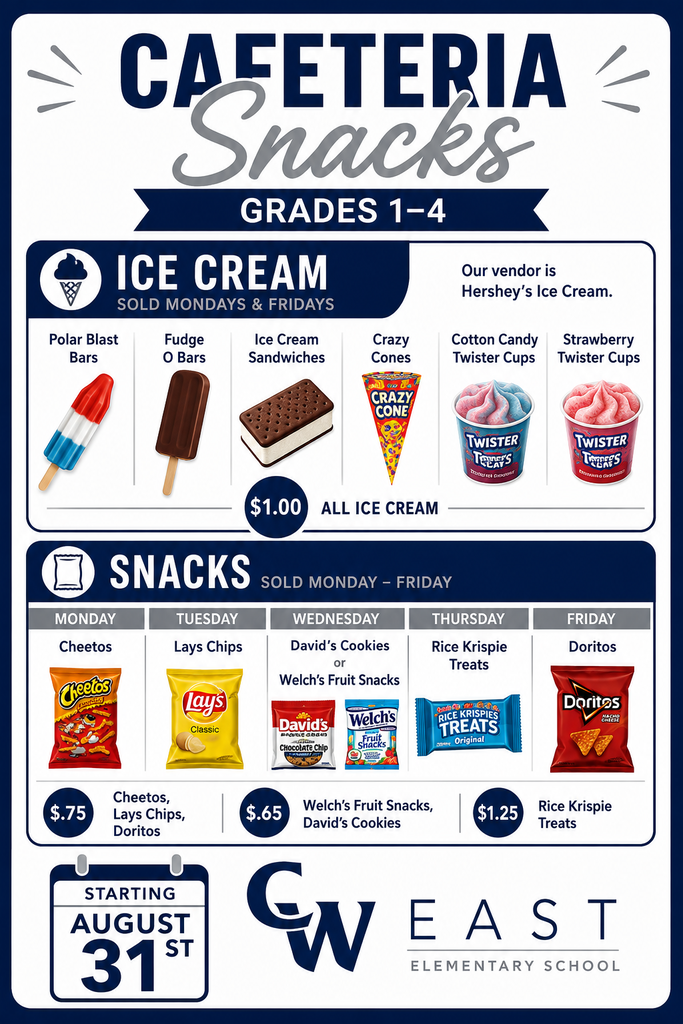 Cafeteria Snacks Flyer
