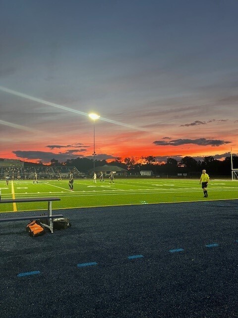Stadium sunset at Conrad Weiser