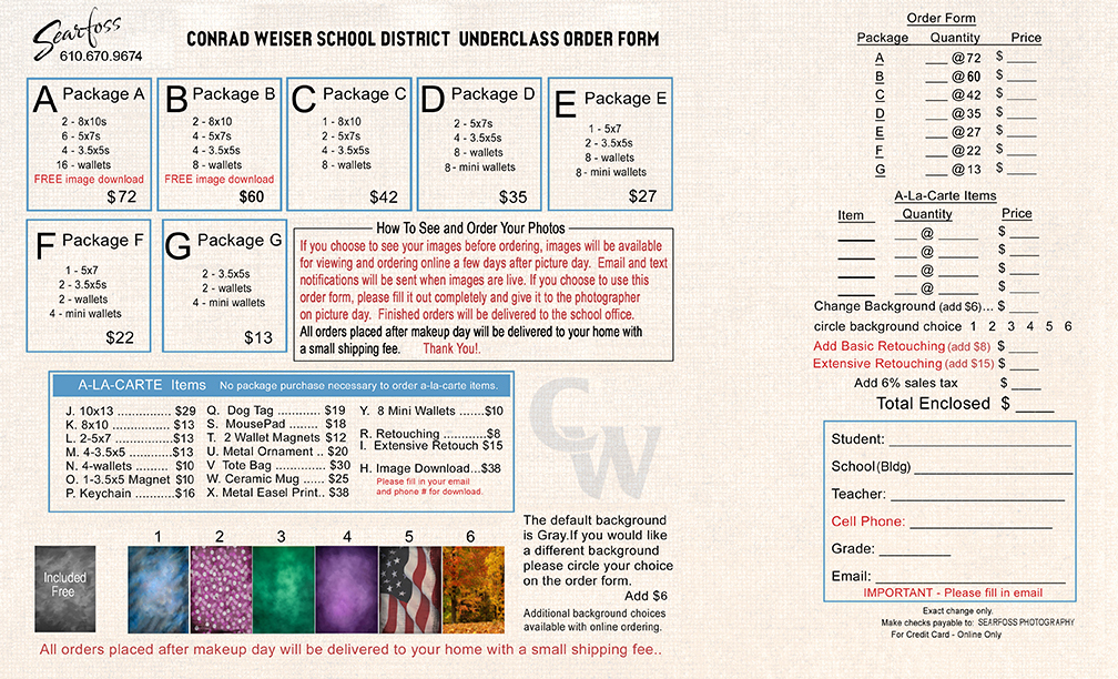 Picture Order Form