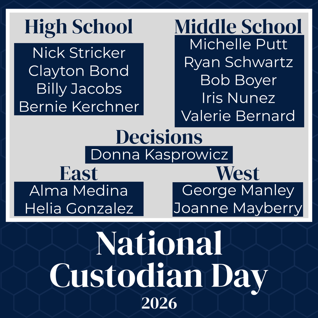 national custodian day graphic, blue and gray.