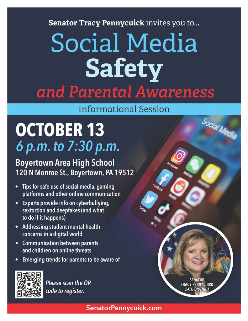 social media safety flyer