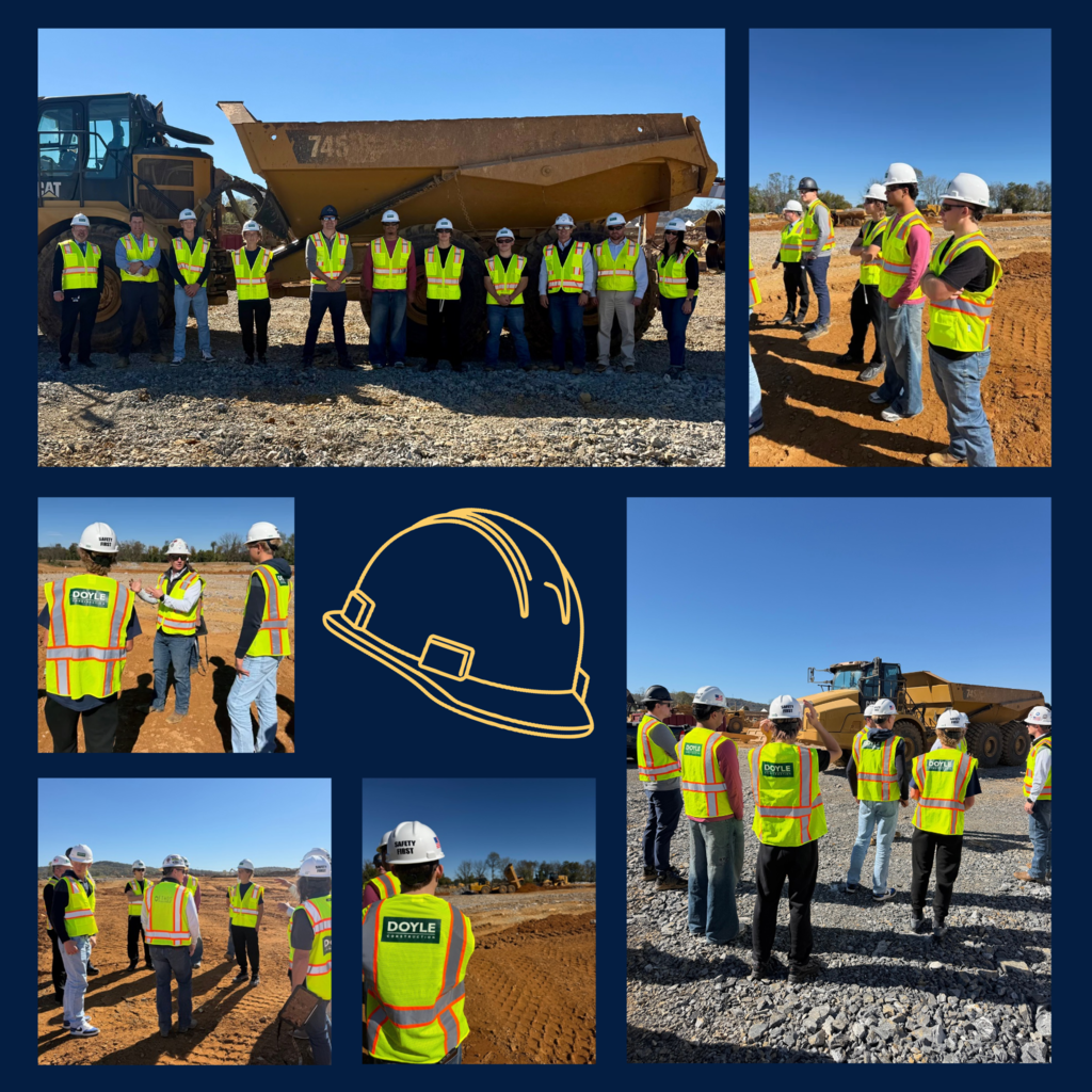 live photos from students at the construction sight