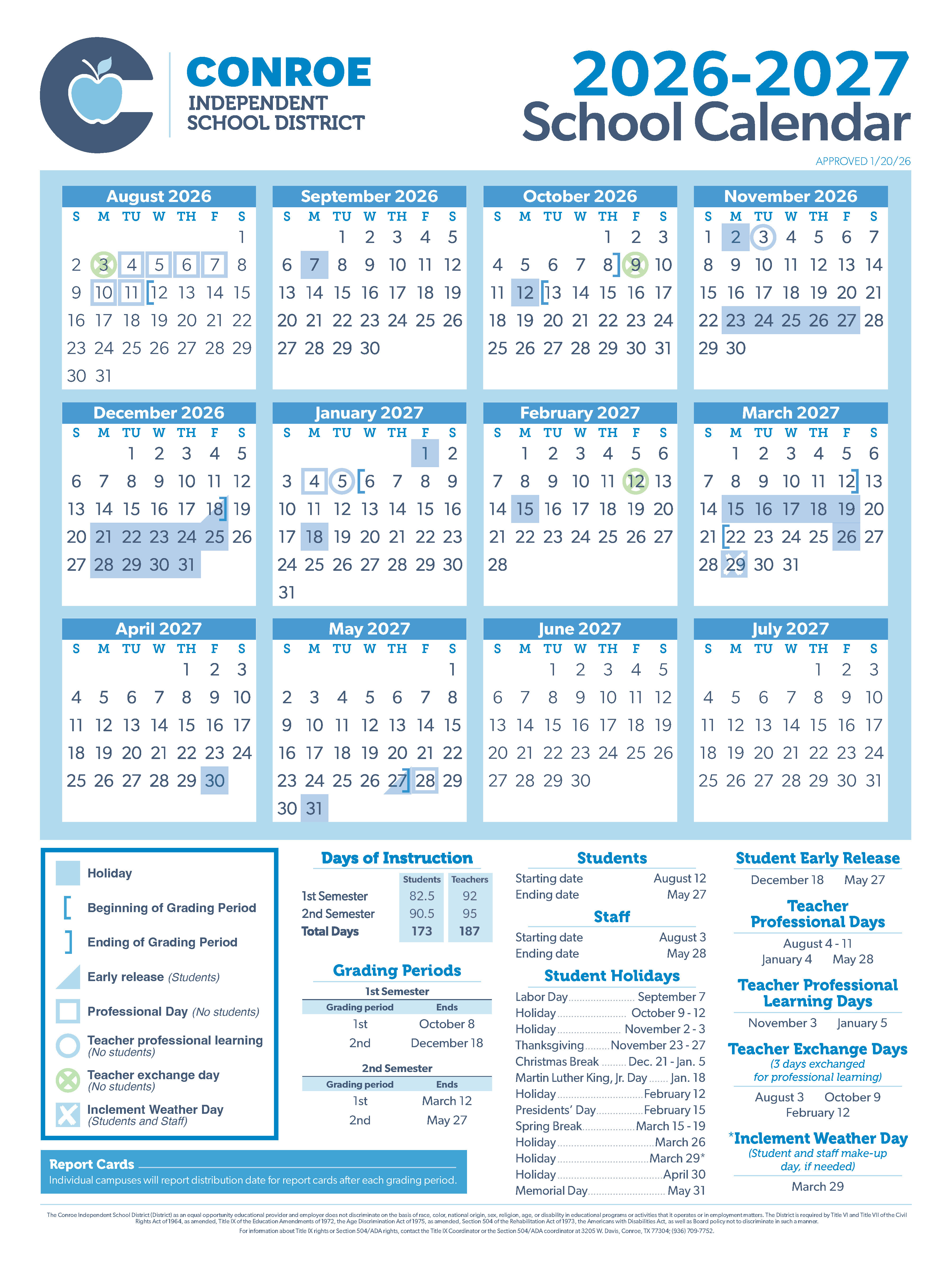 The Background Buzz on Conroe ISD Scheduling