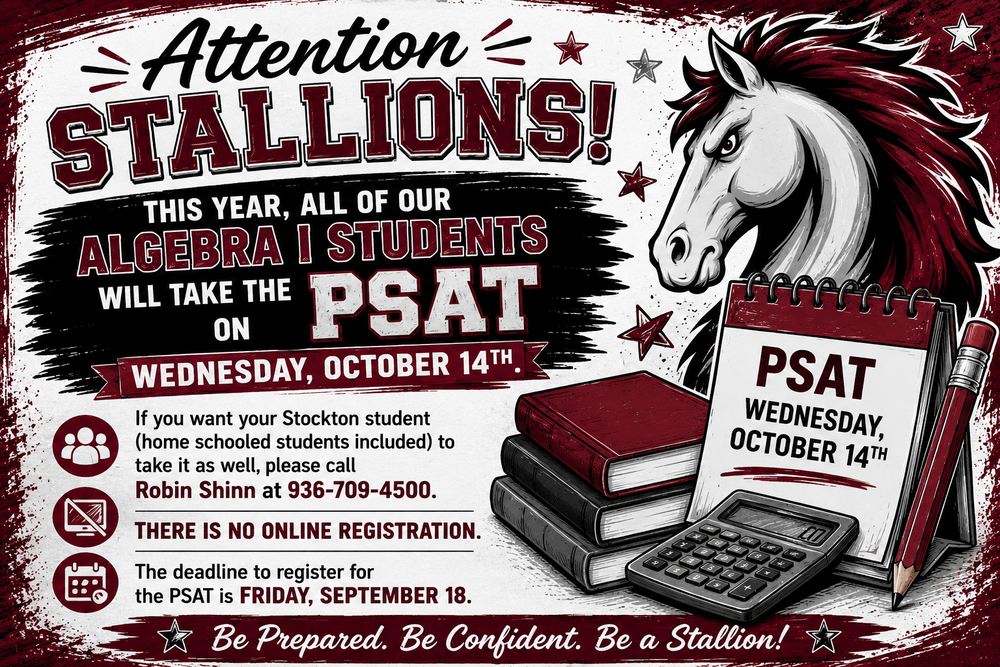 Stockton JH PSAT Information image