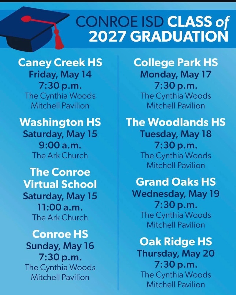 graduation dates released