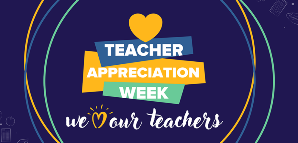 Banner for teacher appreciation week