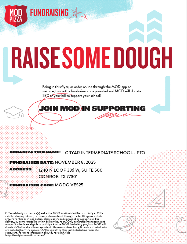 MOD Pizza gives back to Cryar