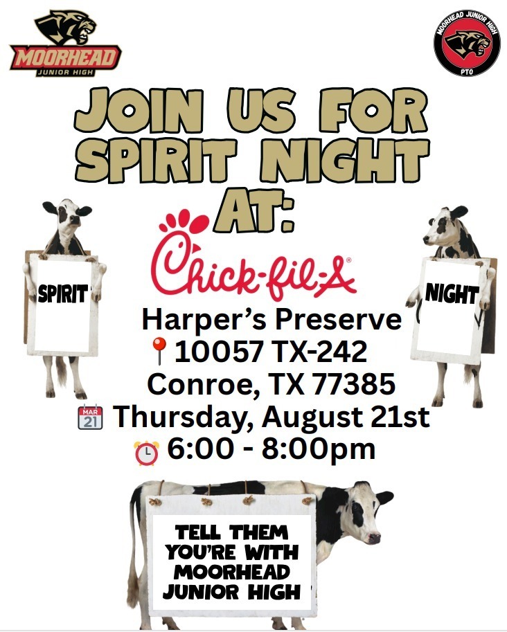 Chick Fil A Spirit Night Poster