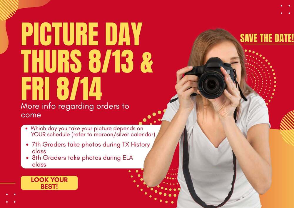 SJH Picture Day Informational Image